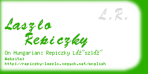 laszlo repiczky business card